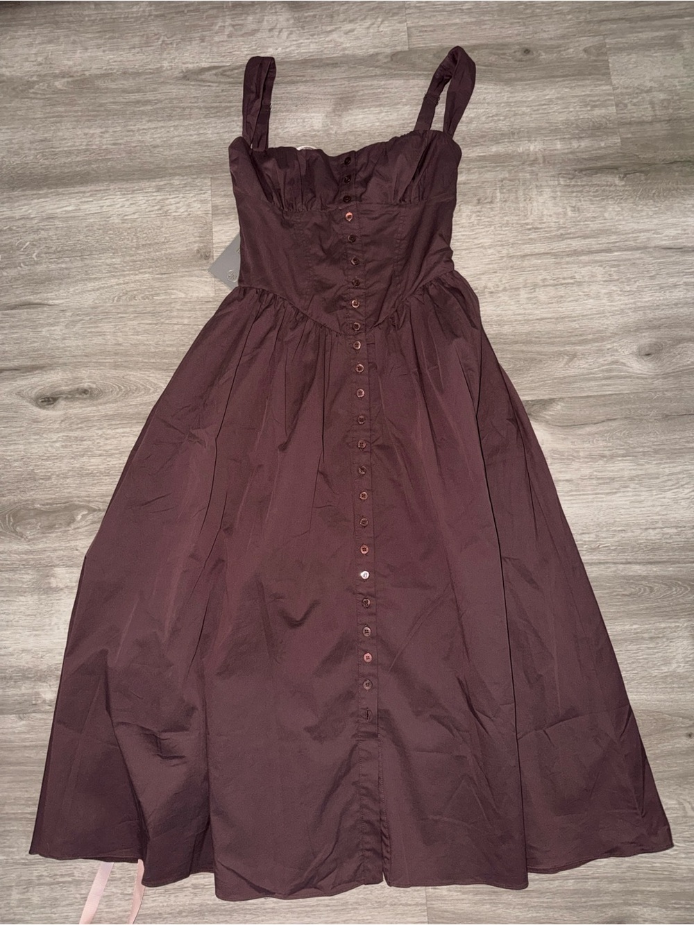 House of cb Tatiana rich brown midi sundress - Picture 14 of 16